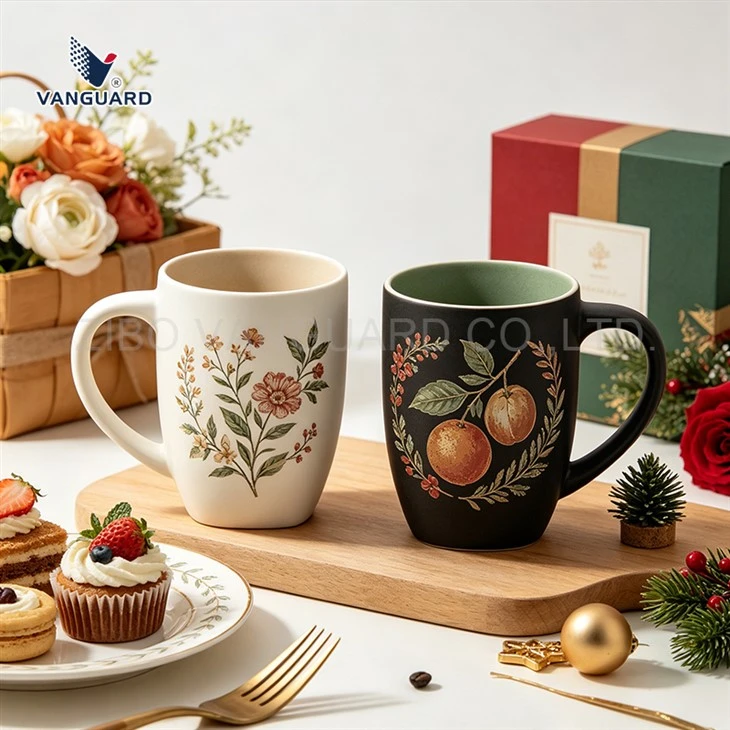 Botanical Theme Ceramic Mug