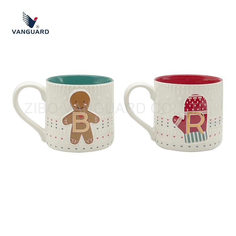Embossed christmas ceramic mugs Embossed christmas ceramic mugs
