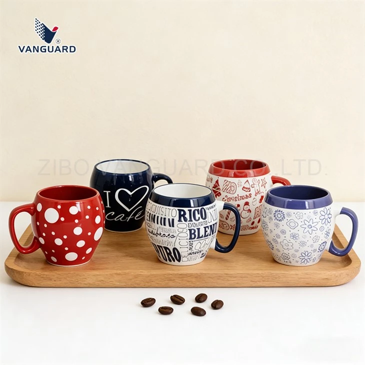 Large Capacity Rounded Ceramic Mug