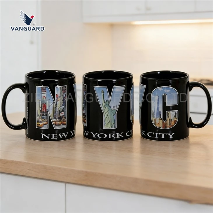Relief Ceramic Mugs with NYC Designs