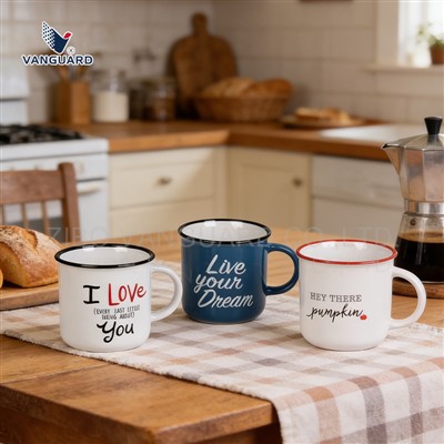 Ceramic Material Campfire Coffee Mugs