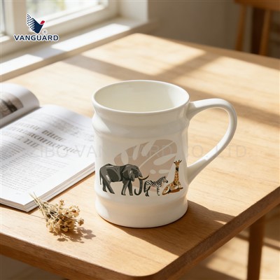 Ceramic White Blank Water Cup