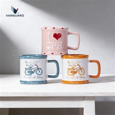 Embossed Personalized Ceramic Mugs
