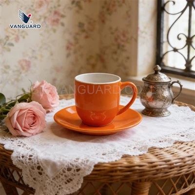 Small Cup with Saucer Ceramic