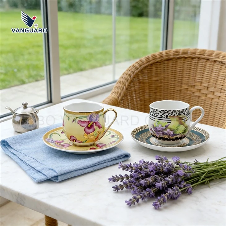 White Espresso Cup And Saucer
