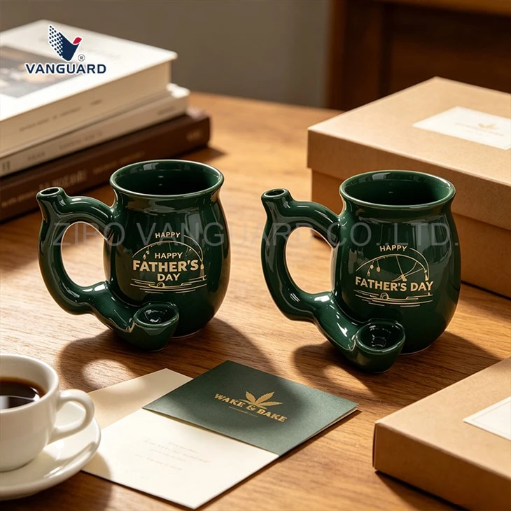 Pipe Handle Ceramic Mug