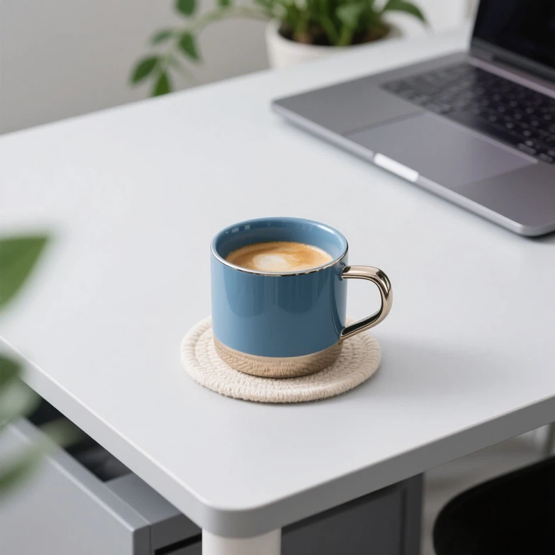 Stack Mugs With Sliver Handle Stack Mugs With Sliver Handle