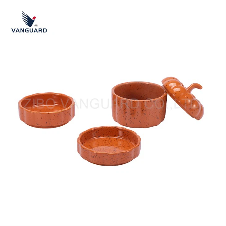 Pumpkin Ceramic Storage Canisters
