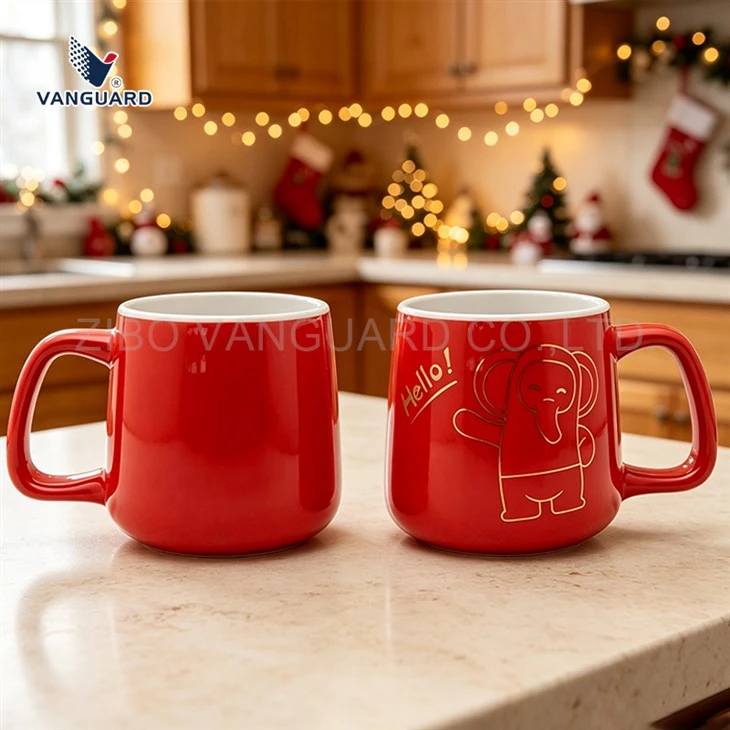 Red Cartoon Ceramic Mug