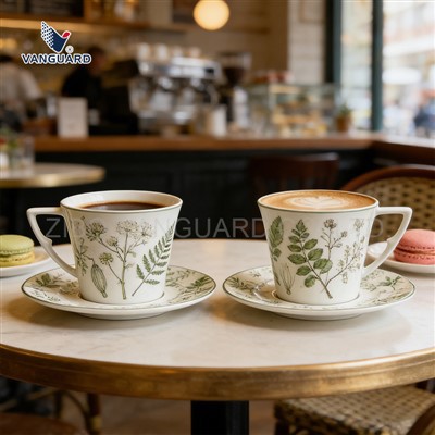 Ceramic Cup With Saucer Set