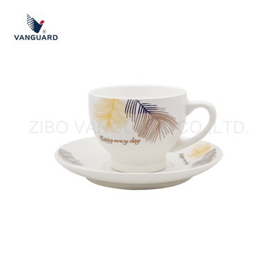 Ceramic Printed Tea Cup And Saucer