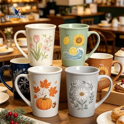 Large Rolled Rim Coffee Mug