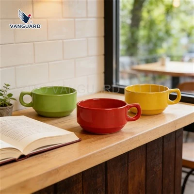 Microwave Safe Ceramic Soup Mug