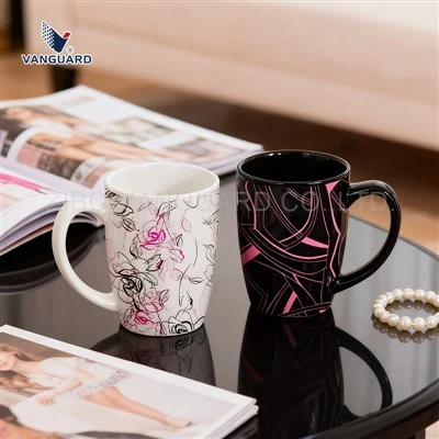 Modern Printed Ceramic Mug With Handle