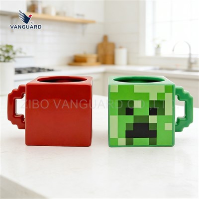 Square Branded Ceramic Mug