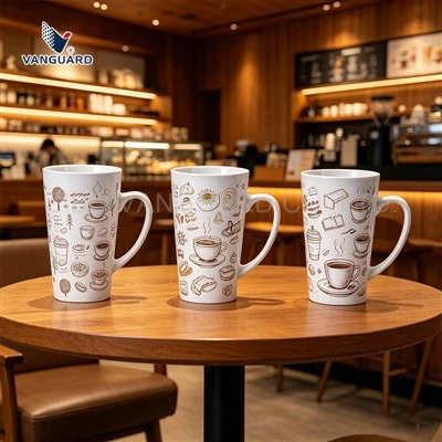V Shaped Cylinder Ceramic Mug