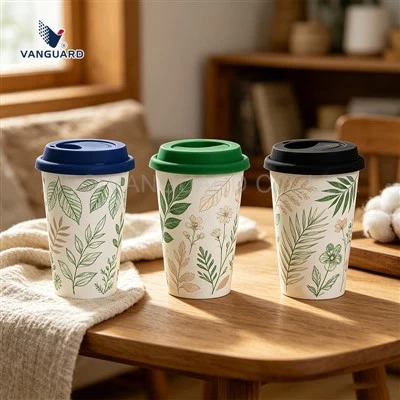 White Ceramic Travel Mug